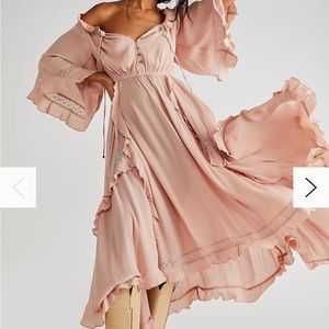 Free People Beach Bliss Maxi Dress Tan/Taupe